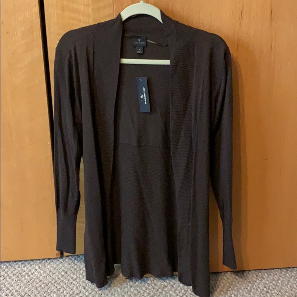 Worthington brown Cardigan-NEW WITH TAGS!